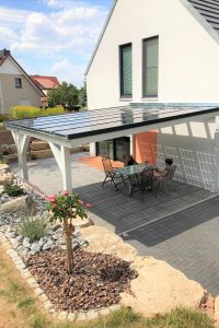 Solardach für die Terrasse